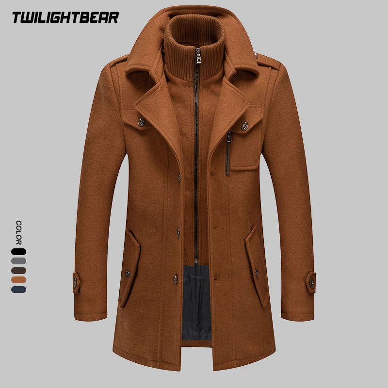 Winter Herren Wollmantel Überg – Wool Coat Peacoat Bewertung und Preis