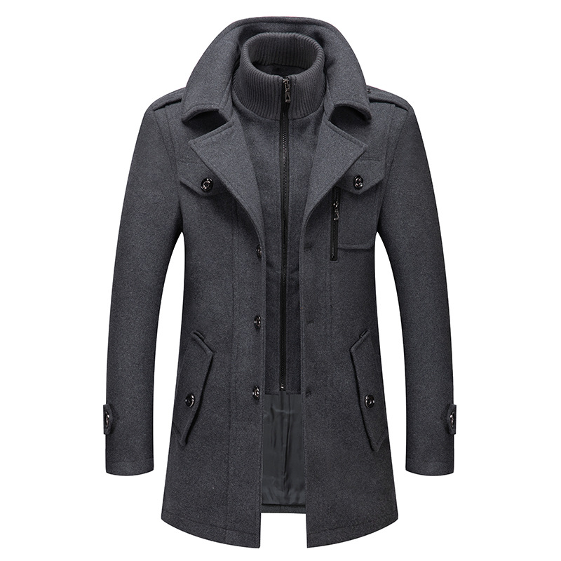 Winter Herren Wollmantel Überg – Wool Coat Peacoat Bewertung und Preis