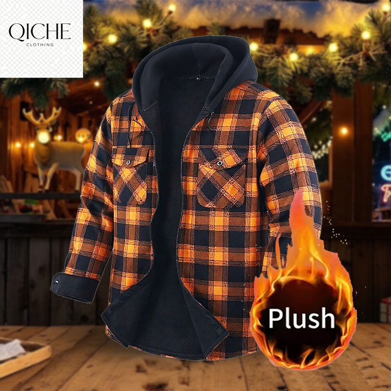 QICHE Fleece-gefüttertes dicke – Flannel Shirt Lined Bewertung und Preis