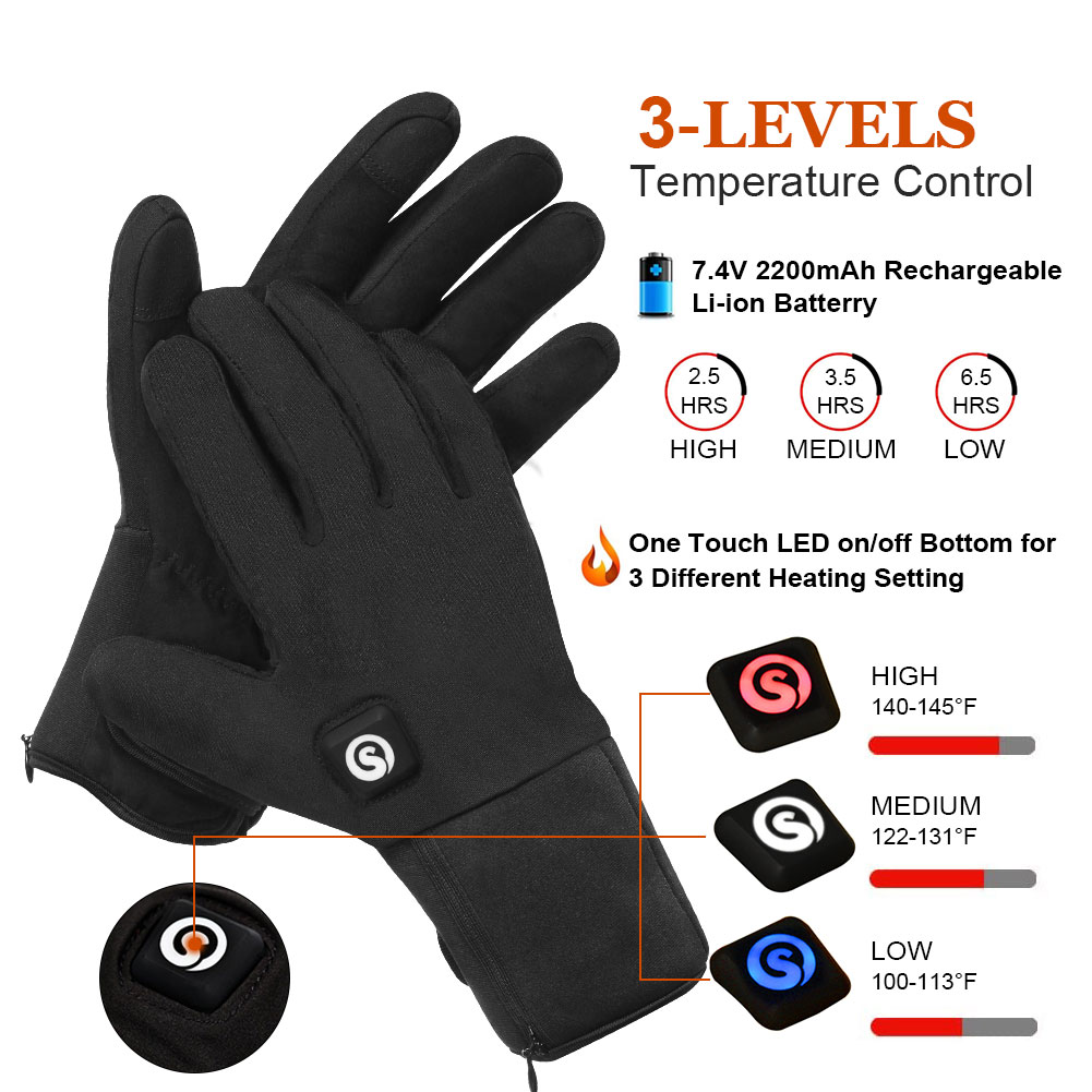 Winter elektrisch beheizte Han – Touch Screen Gloves Bewertung und Preis