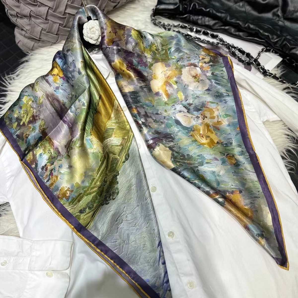 Bysifa | blau grüne Damen Seid – Shawl Wrap Winter Bewertung und Preis