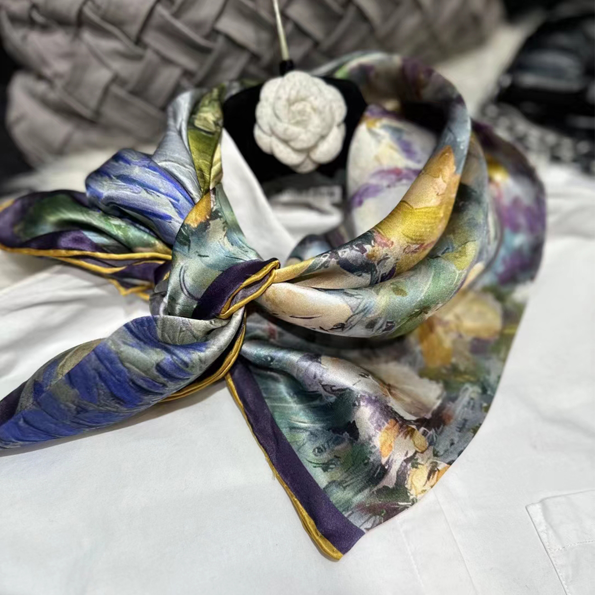 Bysifa | blau grüne Damen Seid – Shawl Wrap Winter Bewertung und Preis