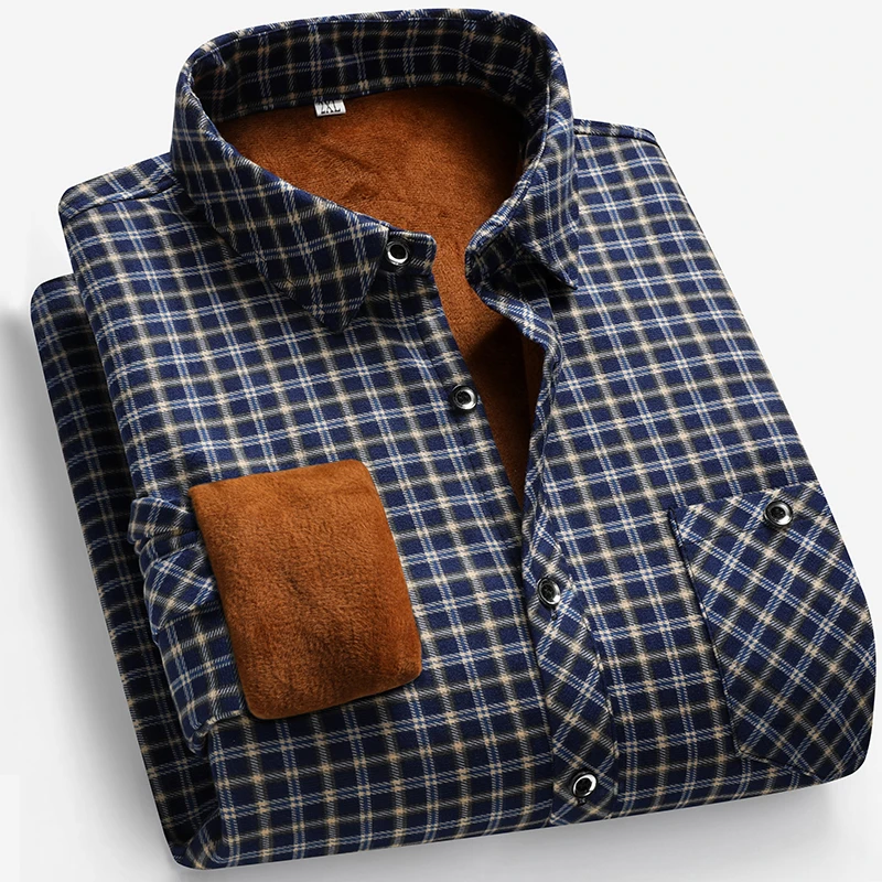 2026 Herbst und Winter Herren  – Flannel Shirt Lined Bewertung und Preis