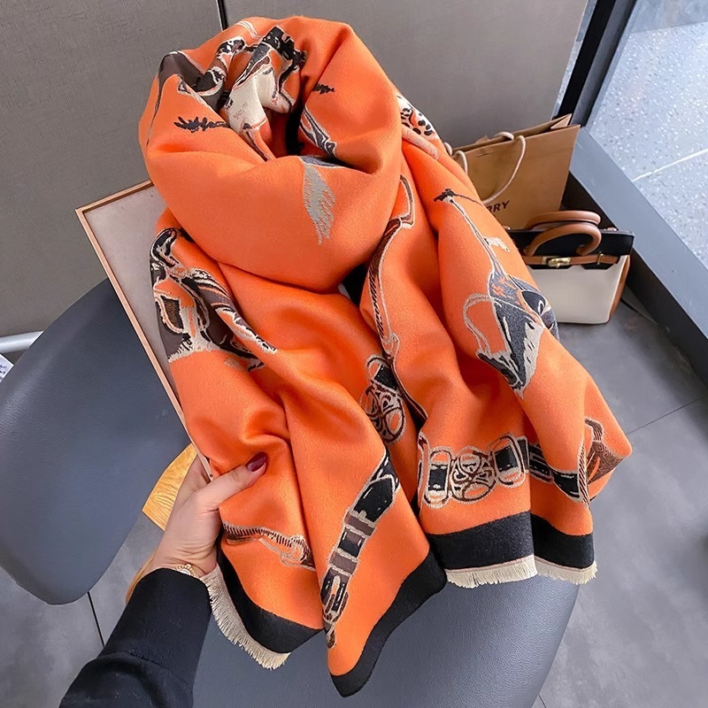 Retro Rider Horse Schal aus Ka – Shawl Wrap Winter Bewertung und Preis