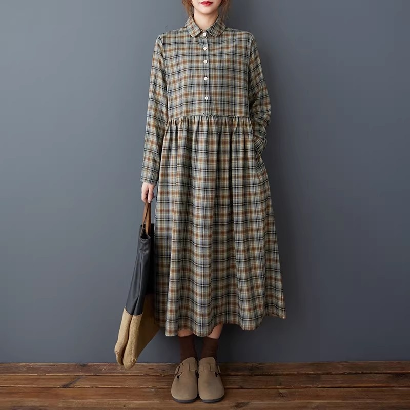 Koreanisches lockeres Retro-Ka – Flannel Shirt Lined Bewertung und Preis