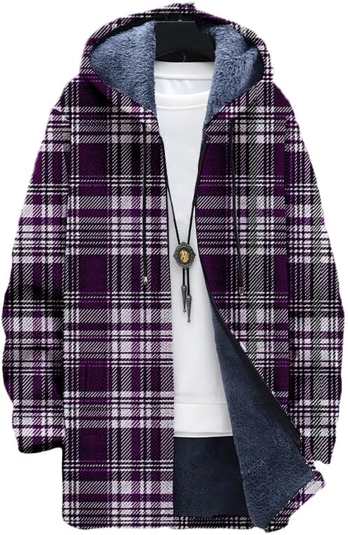 Herren-Cardigan mit Karomuster – Sherpa Hoodie Fleece Bewertung und Preis