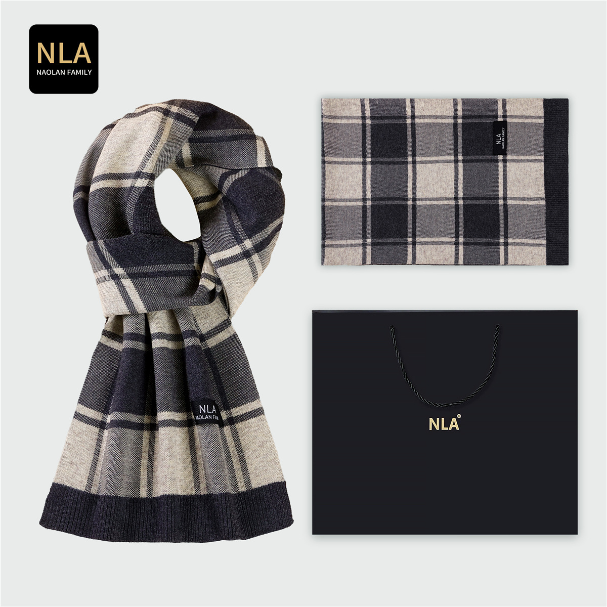Geschenkbox gestrickter Herren – Wool Scarf Men Bewertung und Preis