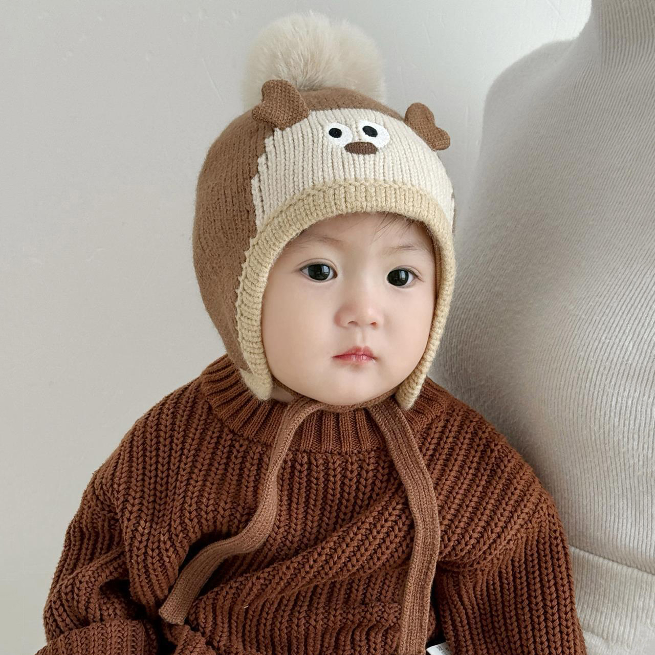Niedliche Cartoon-Tiere Pompom – Knit Beanie Hat Warm Bewertung und Preis