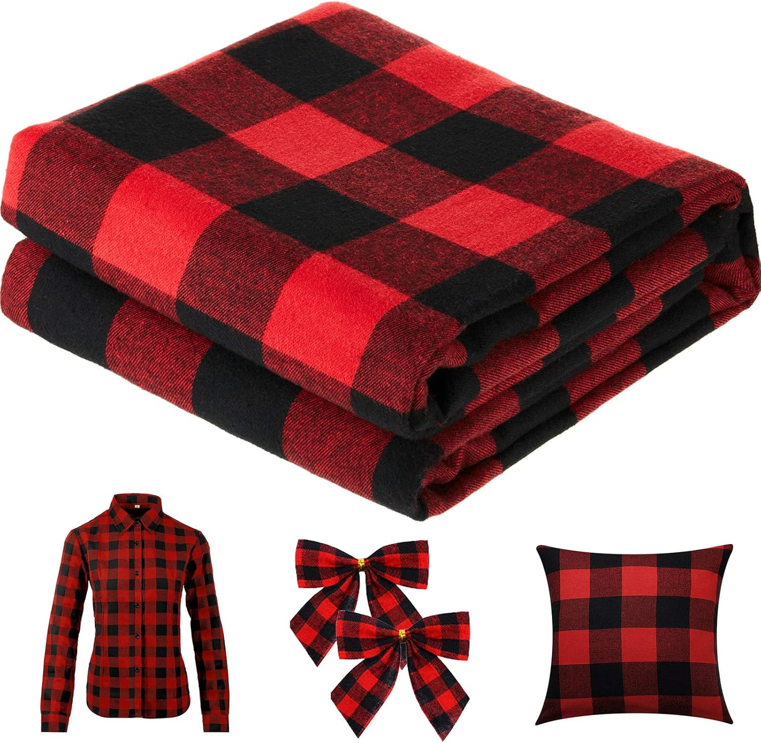 Weihnachts-Karo-Stoff für Heim – Flannel Shirt Lined Bewertung und Preis