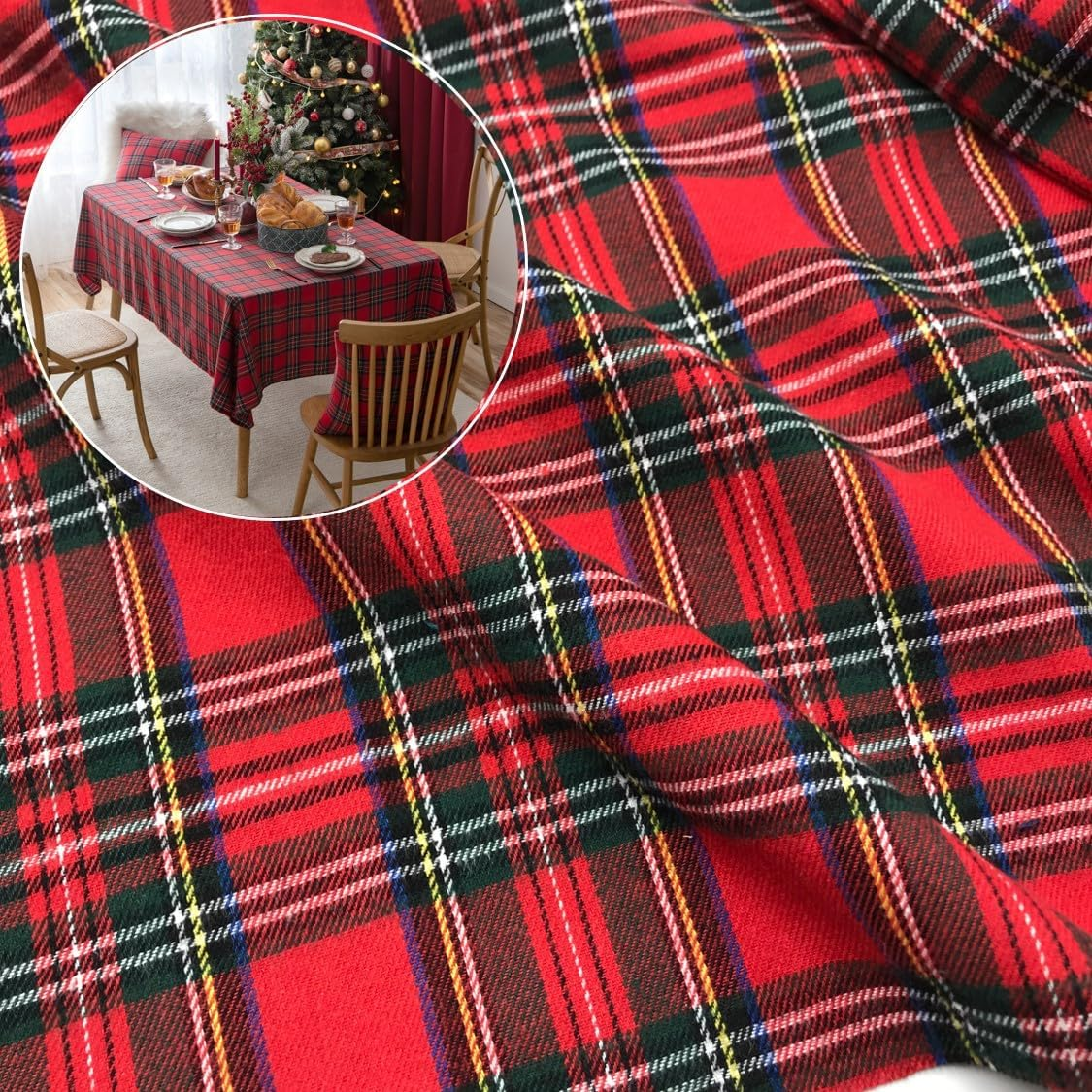 Weihnachts-Karo-Stoff für Heim – Flannel Shirt Lined Bewertung und Preis