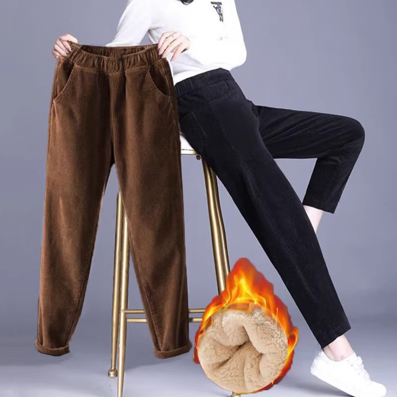 1 stücke Frauen Herbst Winter  – Corduroy Pant Warm Bewertung und Preis