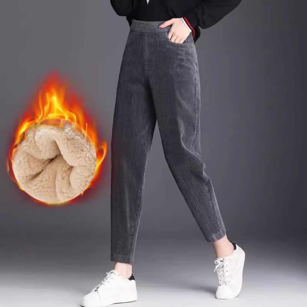 1 stücke Frauen Herbst Winter  – Corduroy Pant Warm Bewertung und Preis